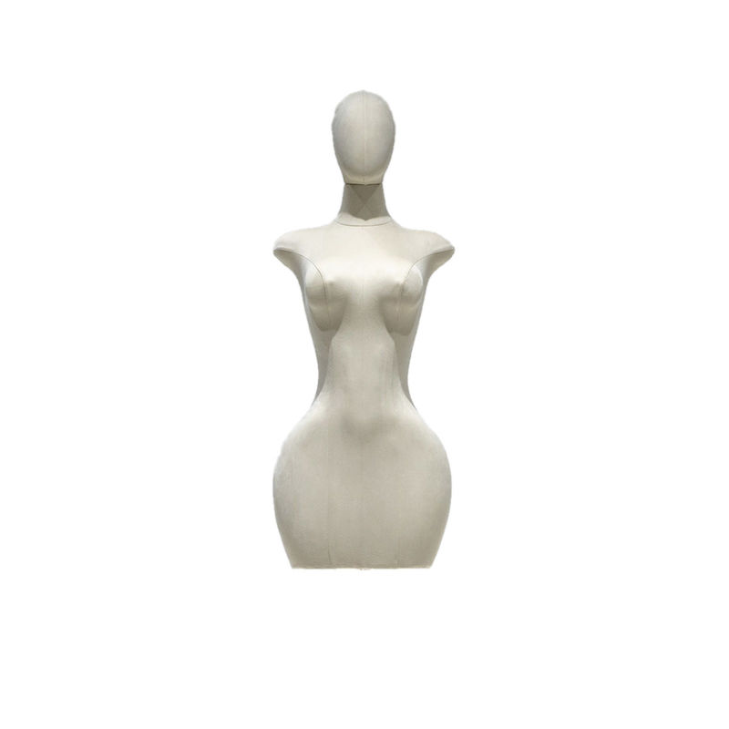 Plump female half body model used for clothing body display with Natural Body Curve for Store Display
