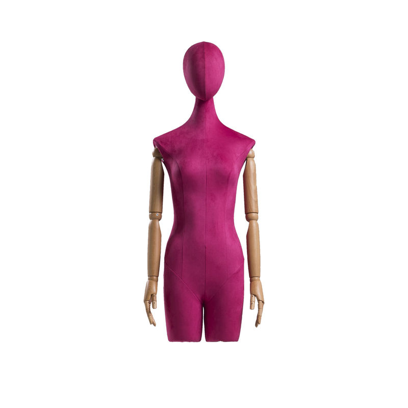 Multi Color Half Body Female Mannequin , 63CM Waist Upright Half Mannequin Stand